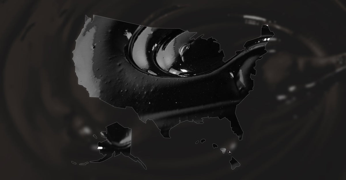 USA map featuring pure Shilajit resin for people searching where to buy Shilajit near them in the United States.